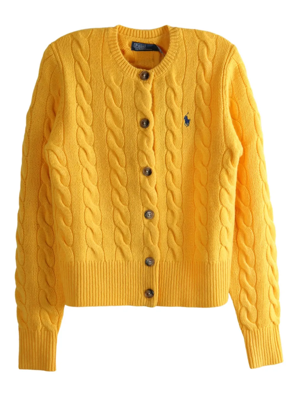 

Кардиган с косой вязкой POLO RALPH LAUREN, желтый