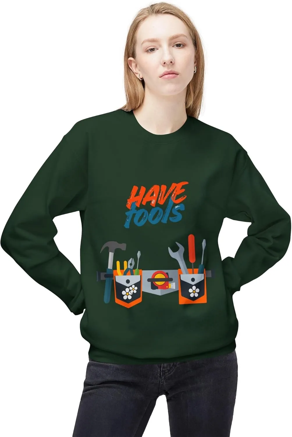 Have Tools свитшот | Will Re-decorate свитшот GENERIC, зеленый — фото 3