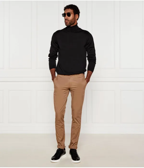 Шерстяная водолазка Musso-p Slim fit Boss, черный — фото 2