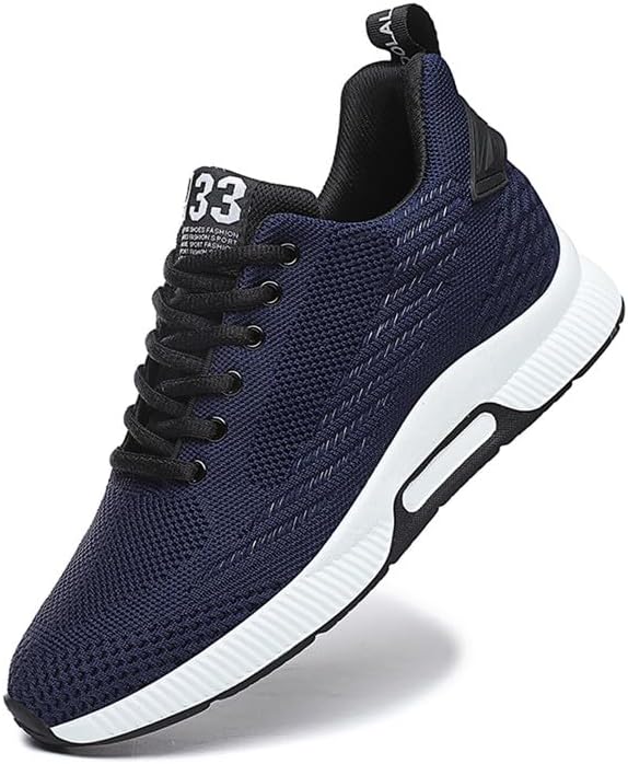 

Мужские кроссовки-лифтеры, незаметно увеличивающие рост на 6 см, спортивные, женские, дышащие сетчатые, для улицы, повседневные, с шнуровкой, модные туфли Vandimor, синий