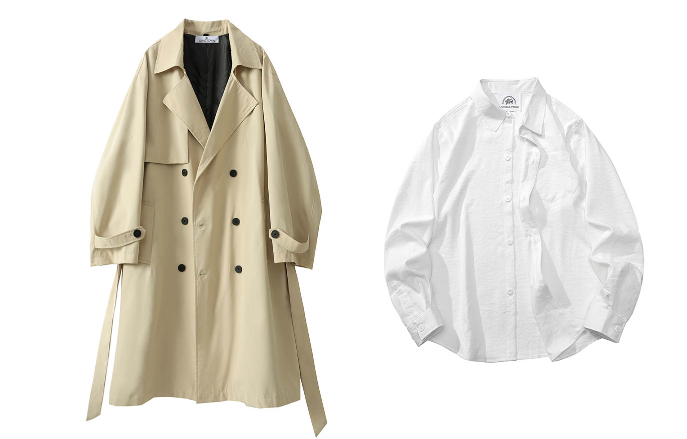 

Тренчкот Unisex LIVINGTOWN, черный (утепленный утолщенный)