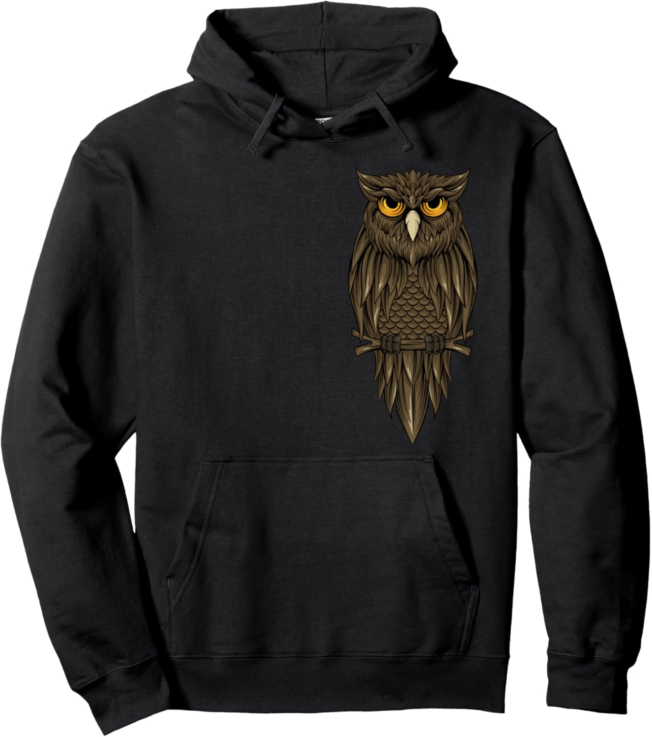 

Толстовка с изображением совы Bigup Love Owls, черный