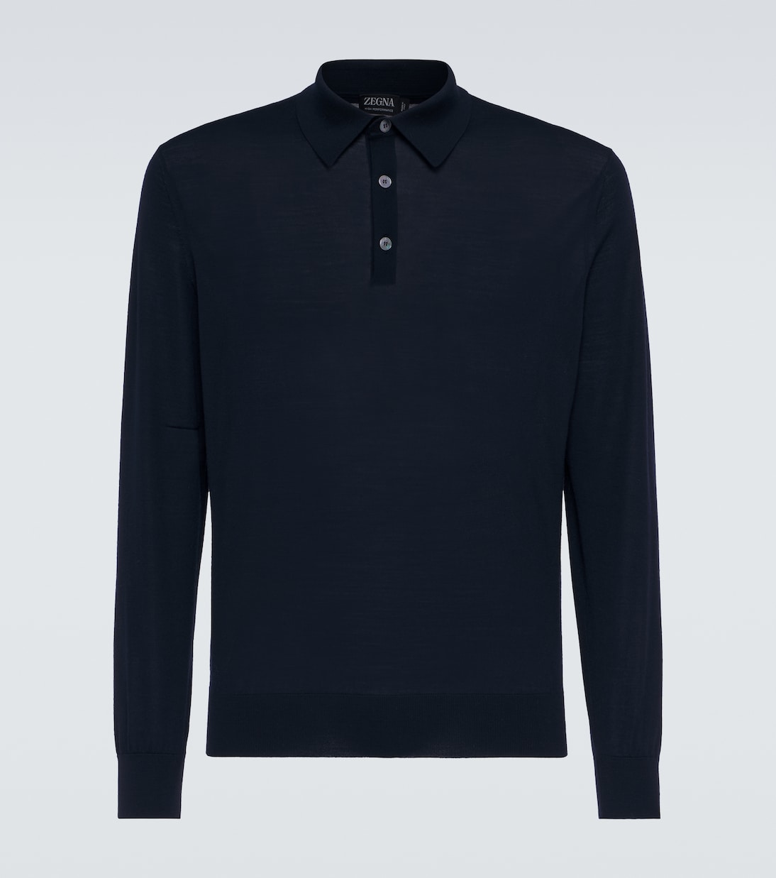 

Шерстяная поло Zegna, темно-синий