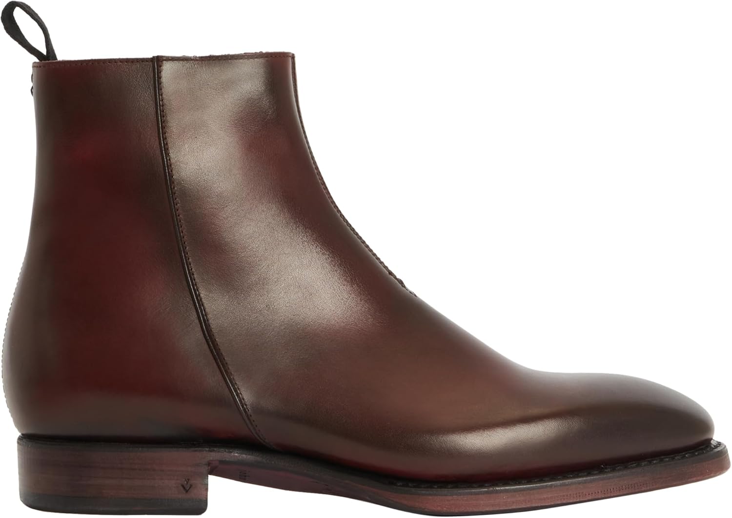 

Мужские ботинки John Varvatos Regent с молнией, средней высоты, бордовый