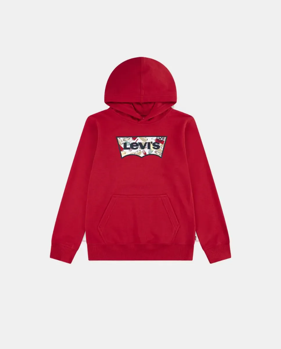 Толстовка с капюшоном и крыльями летучей мыши для барбекю от Levi's, красный