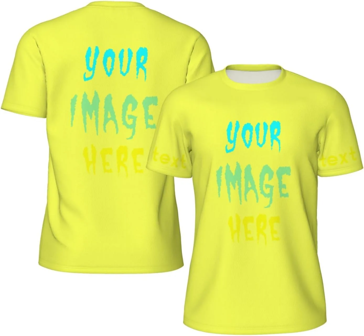 

Футболка Custom для мужчин с фото и текстом