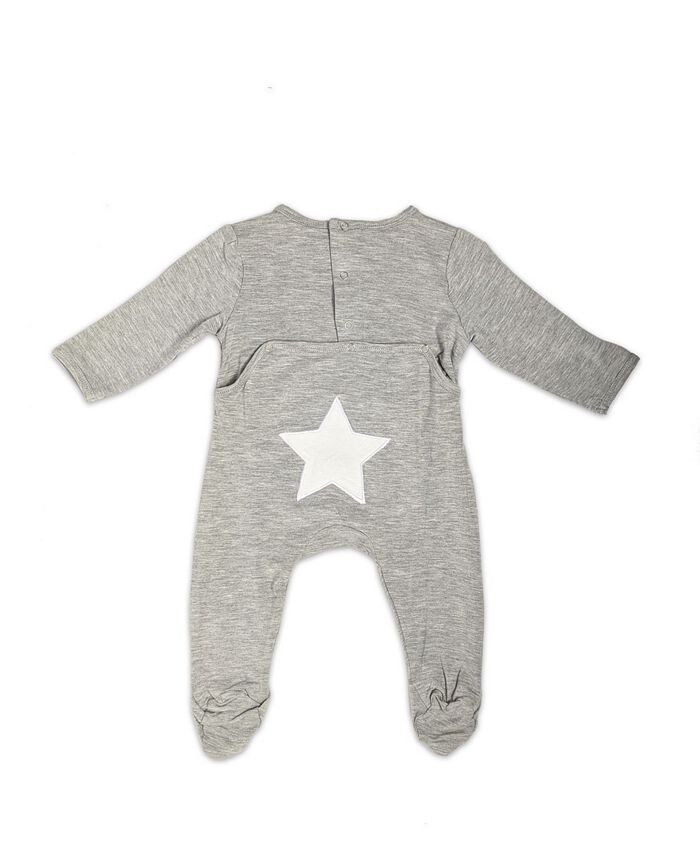 Комбинезон на ножках для мальчиков и девочек Earth Baby Outfitters, серый — фото 2