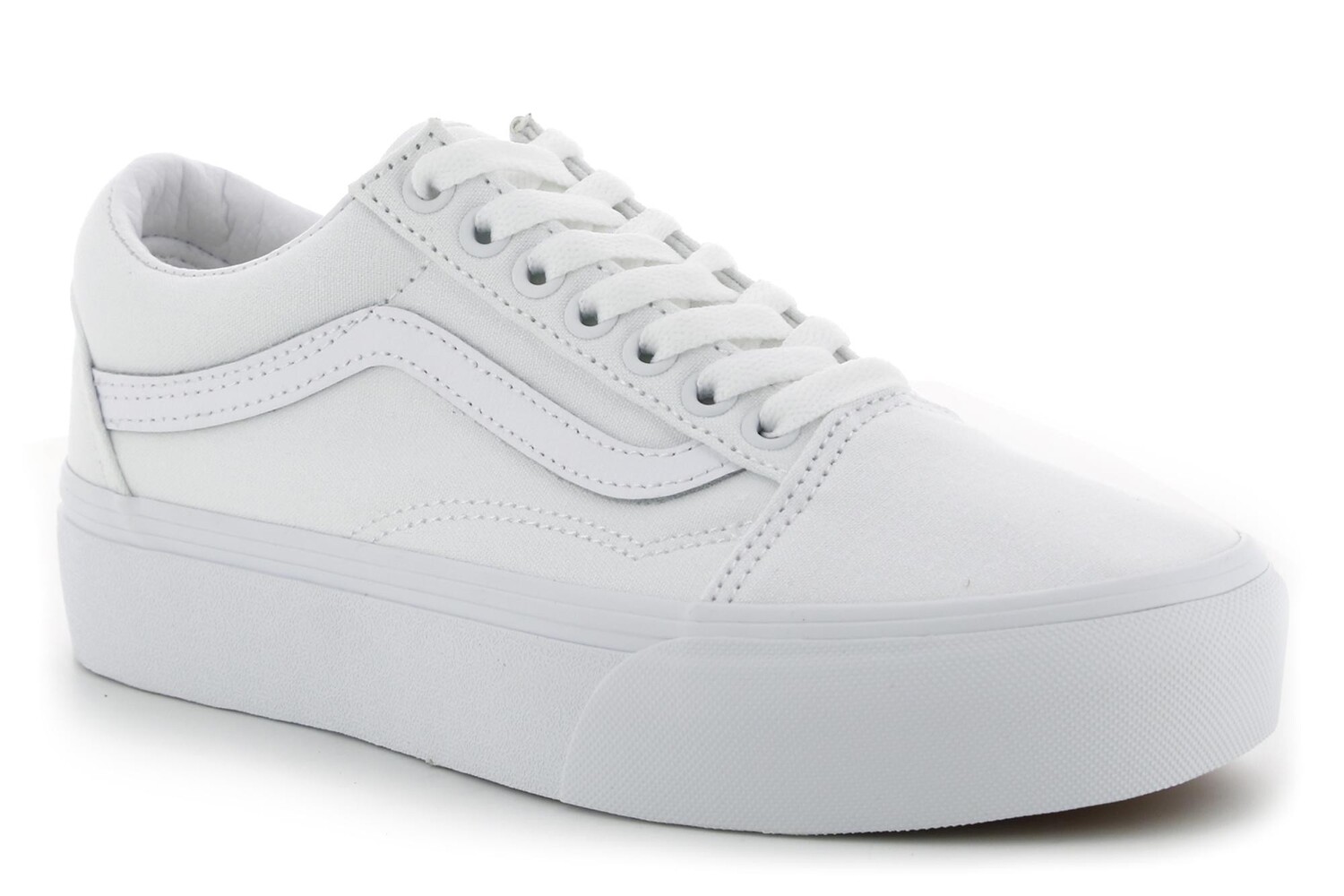 Кроссовки ua old skool на платформе Vans, белый — фото 2