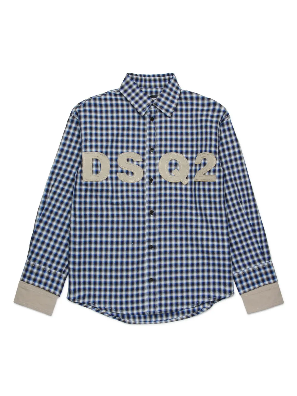 

Рубашка с логотипом DSQUARED2 KIDS, синий