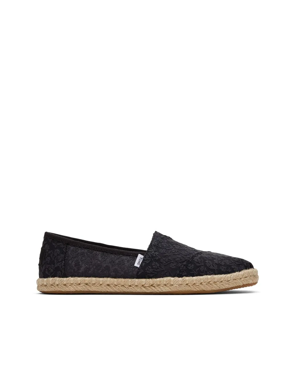 Женские парусиновые эспадрильи Toms, черный