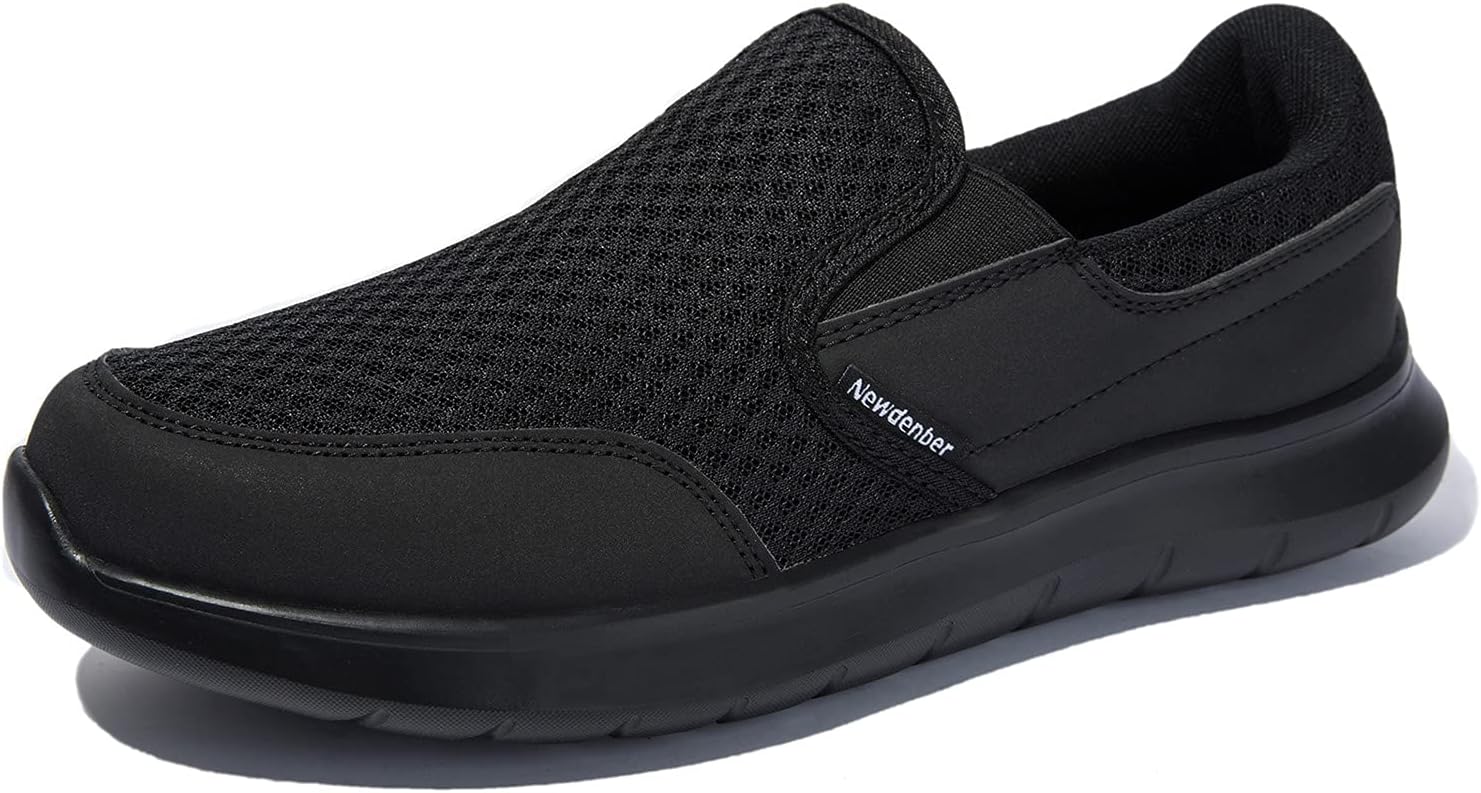

Мужские повседневные легкие слипоны для ходьбы NewDenBer Sport, черный