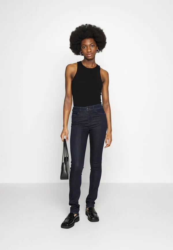 Брюки с карманами, узкие джинсы Emporio Armani, Blue Denim — фото 2