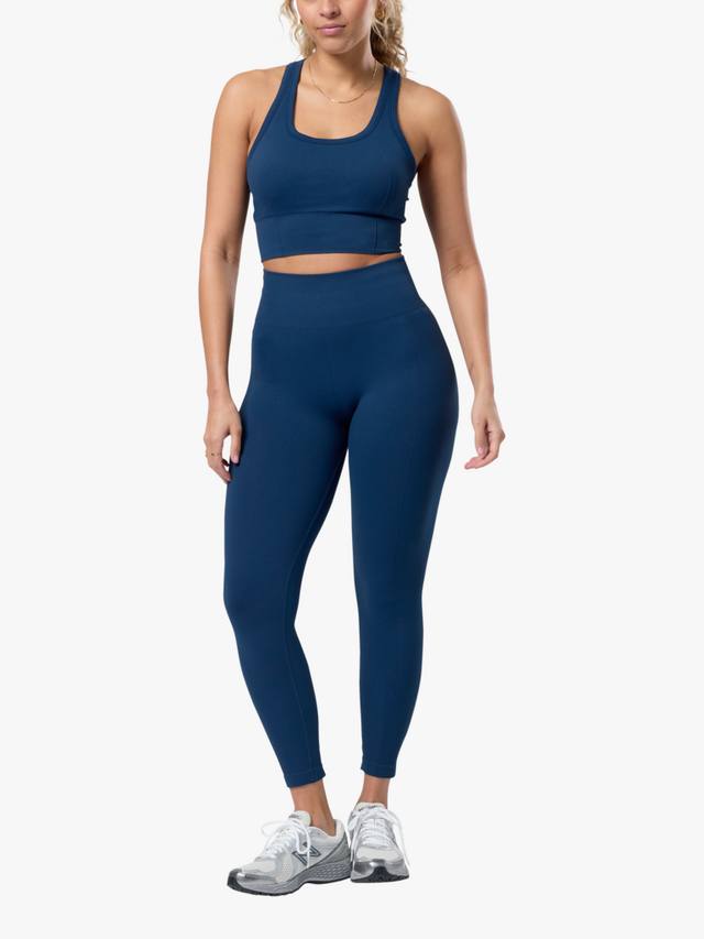 

Женский спортивный бюстгальтер с низкой поддержкой Gym+Coffee, Petrol Blue