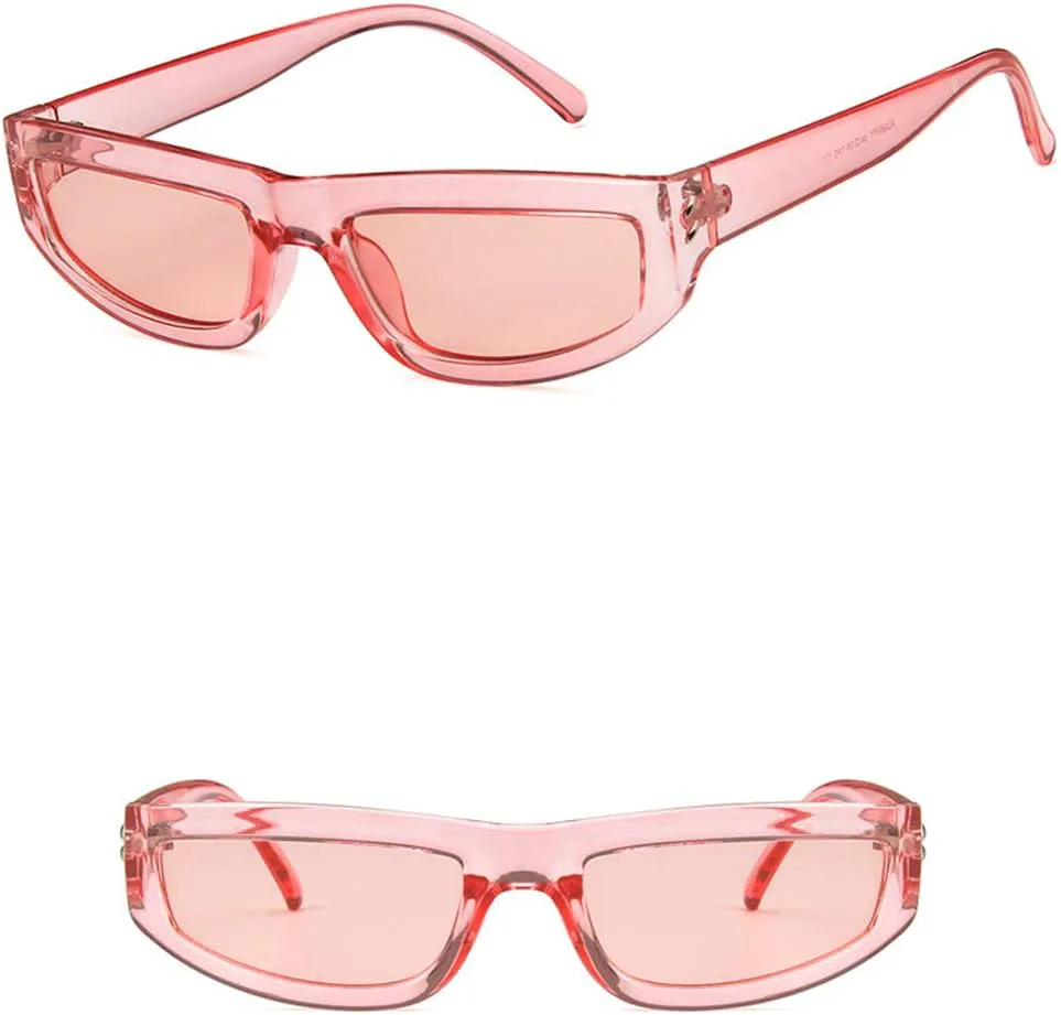 

Солнцезащитные очки Shiratori унисекс, модные, ярко-черные, серые, для отдыха и путешествий, прямоугольные, неполяризованные, с защитой от УФ-излучения UV400, Pink