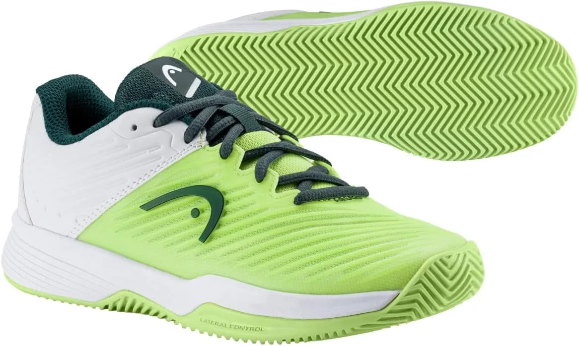 Теннисные кроссовки Revolt Pro 4.0 Clay Junior Unisex HEAD, светло-зеленый/белый