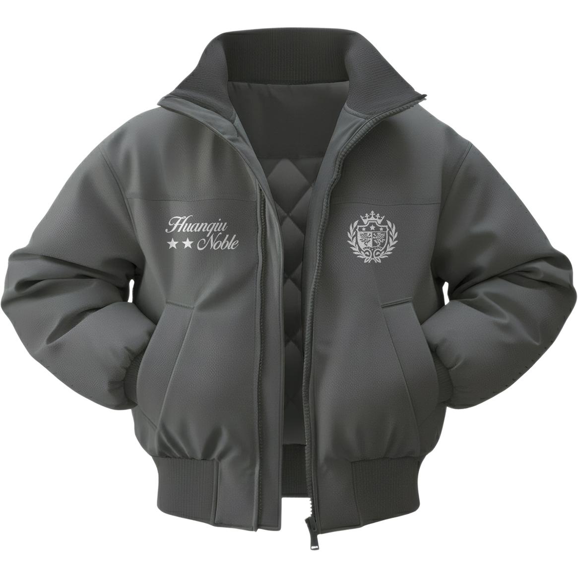 

Куртка Unisex Stand Collar Thickened HUANQIU, серый