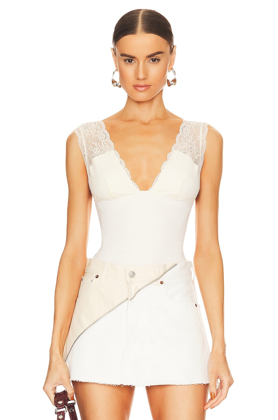 

Майка Free People X Intimately FP Power Play Cami, экрю