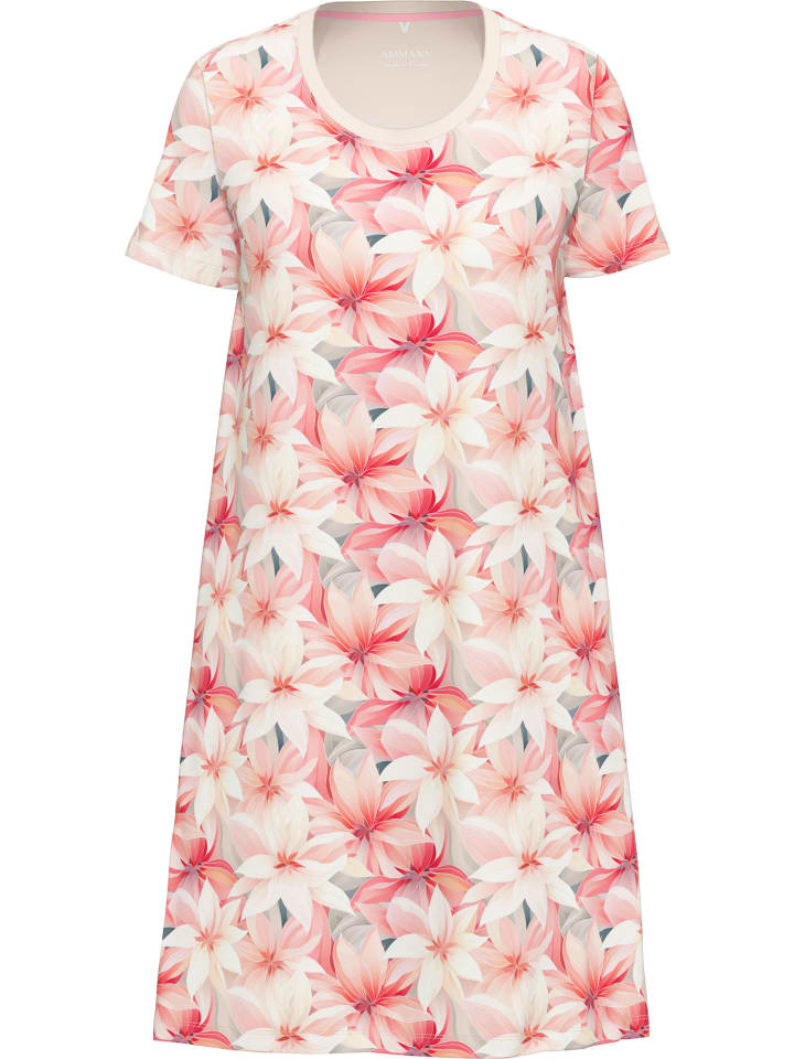 

Ночная рубашка из одинарного джерси розового цвета Ammann