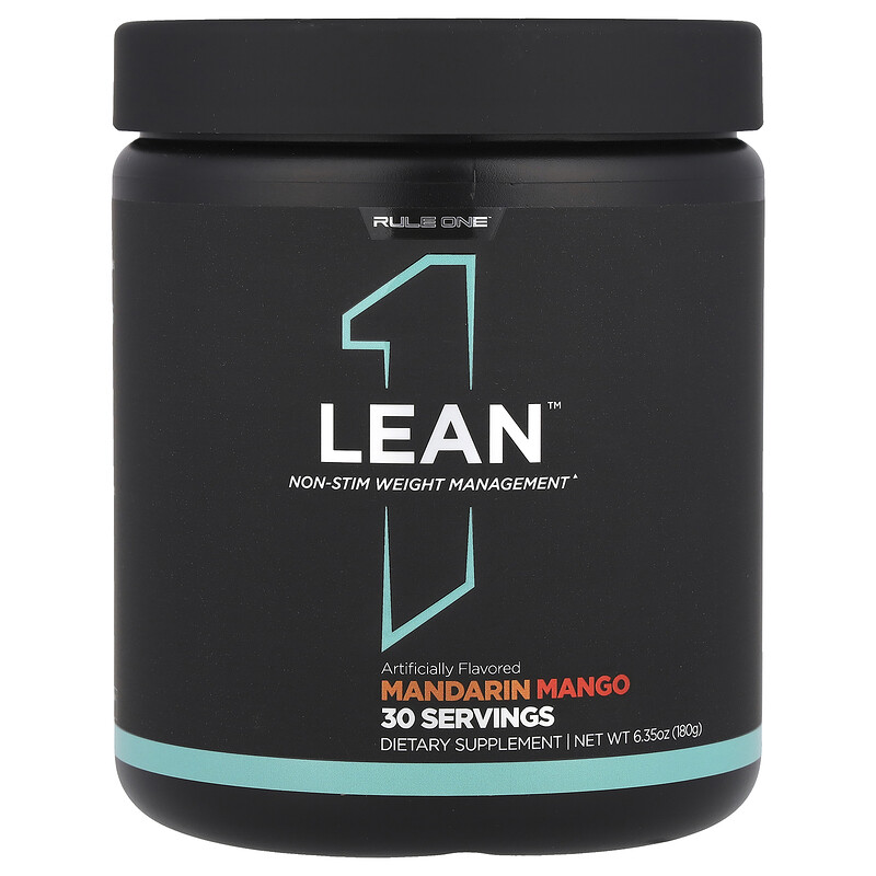 

Rule One Proteins, Lean , коррекция веса без стимуляции, мандарин и манго, 180 г (6,35 унции)
