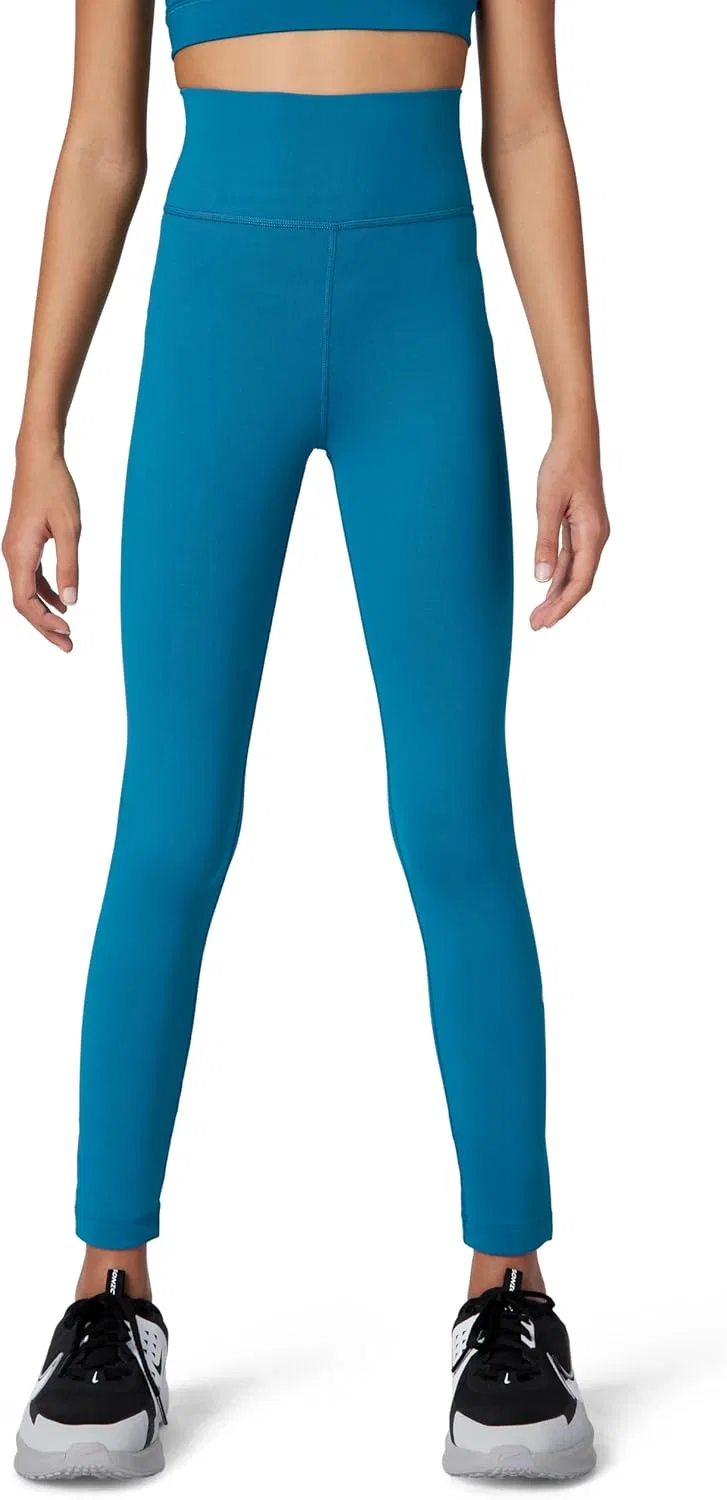 Леггинсы Nike One Dri-FIT для девочек, Green Abyss/White