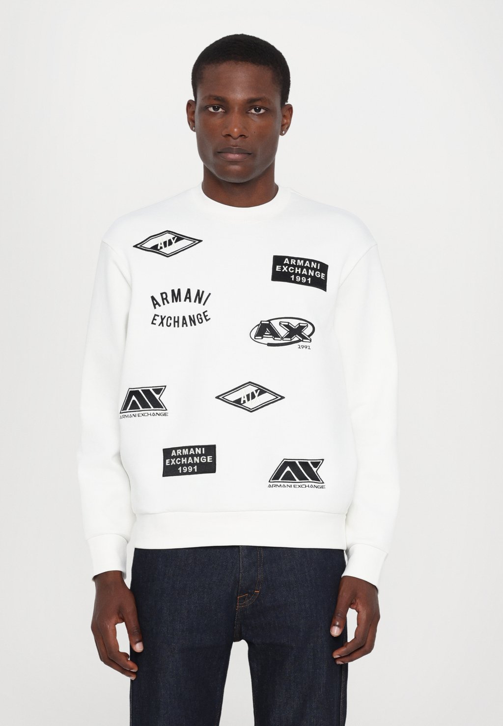 

Толстовка Armani Exchange, кремовый