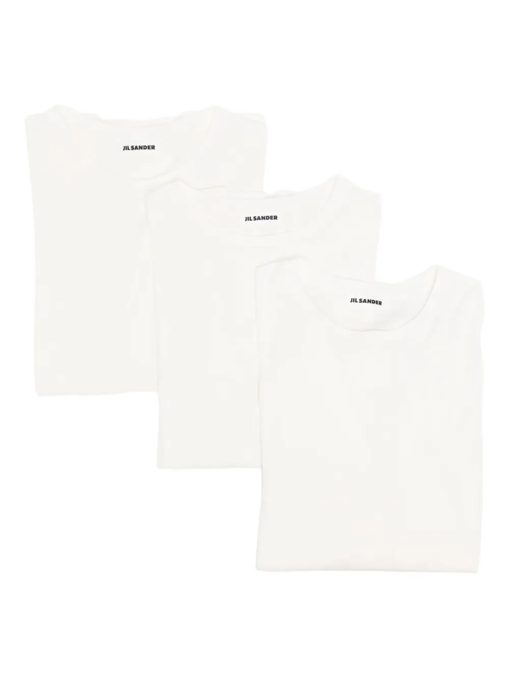 

Футболка с круглым вырезом JIL SANDER, белый