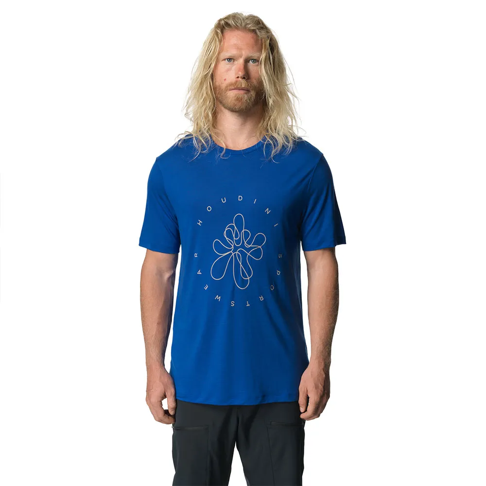 

Футболка с коротким рукавом Houdini Tree Message, синий