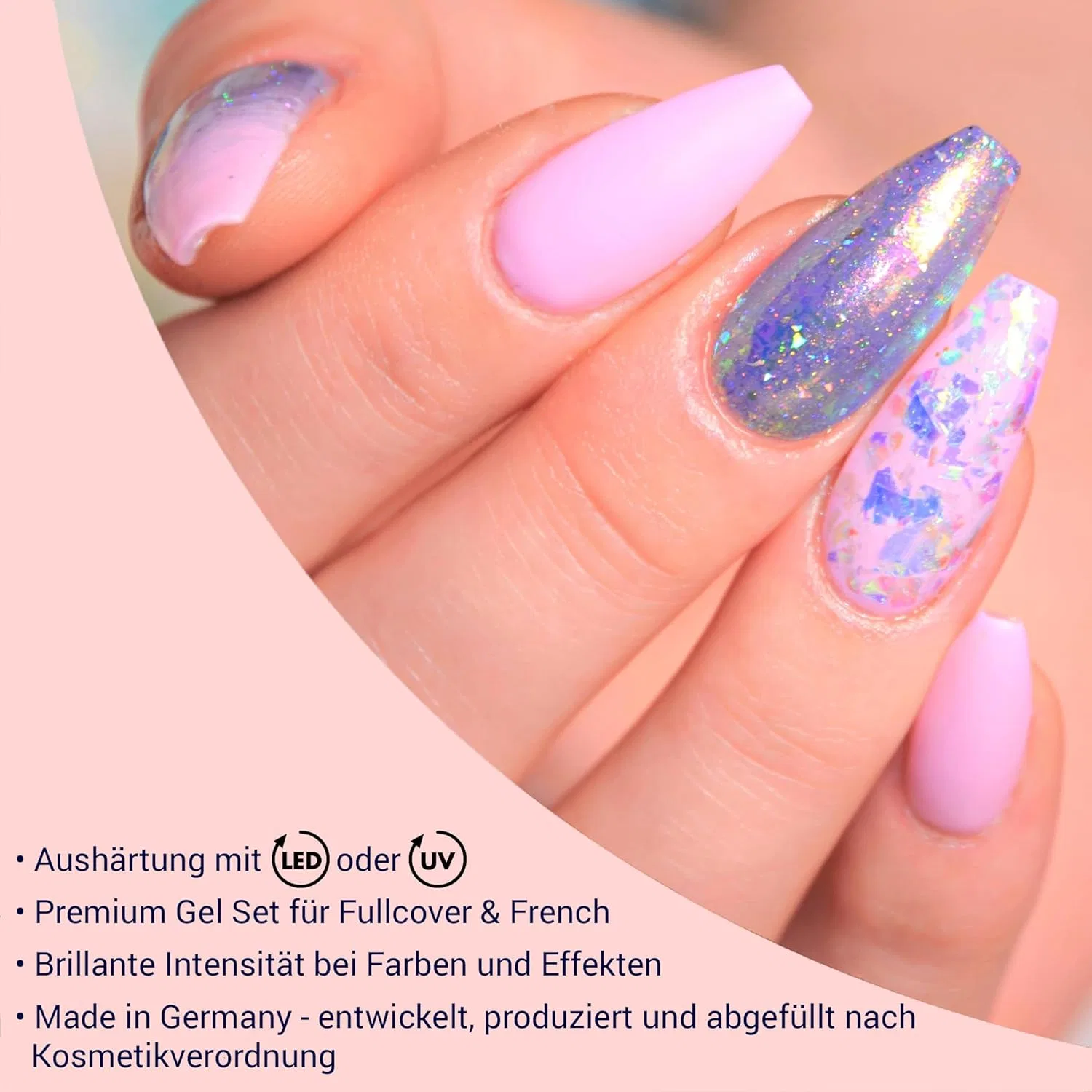 Набор мульти-блестящих гель-лаков для ногтей (3 x 5 мл) Nd24 Naildesign — фото 3