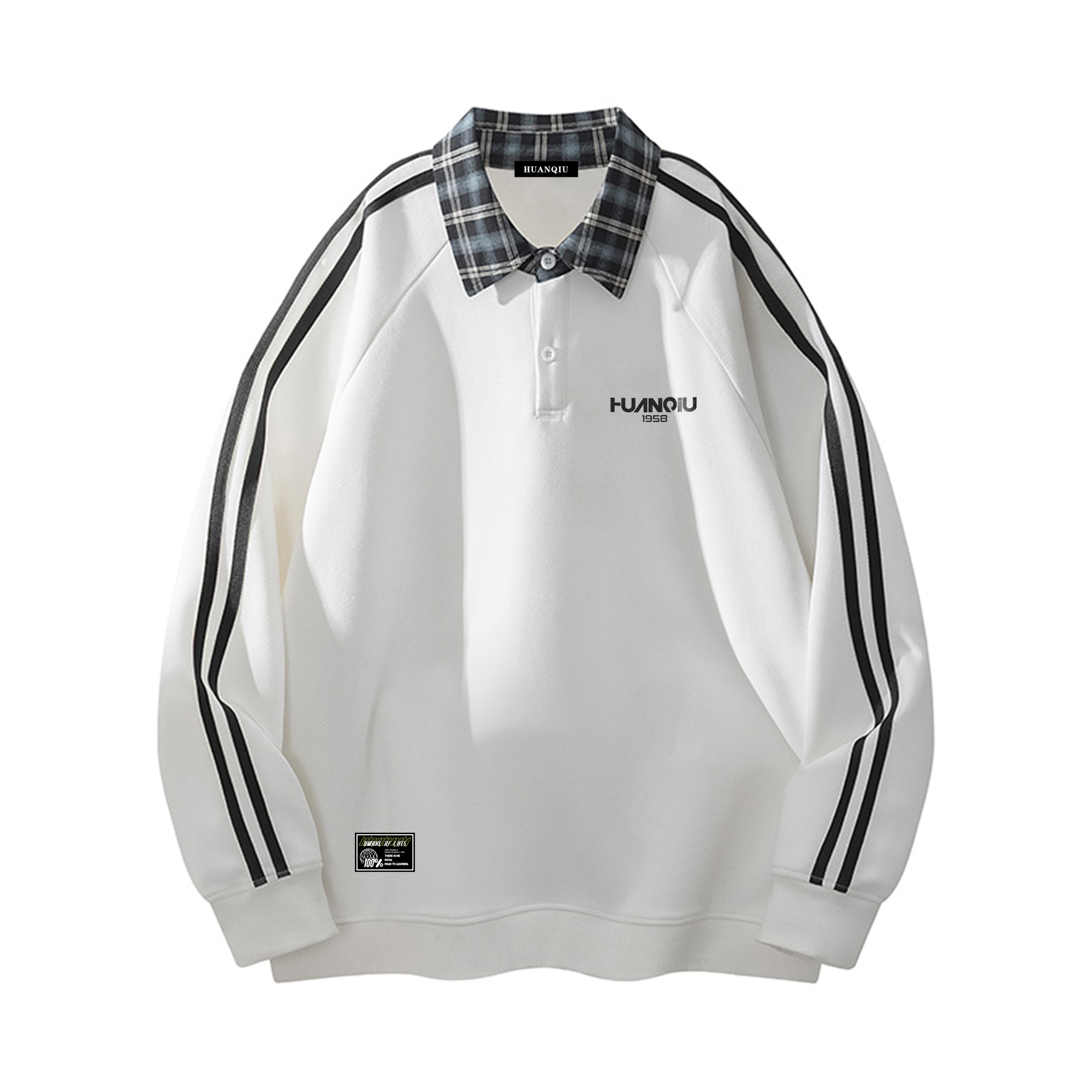 

Свитшот Unisex Lapel Moderate Heavyweight HUANQIU, белый