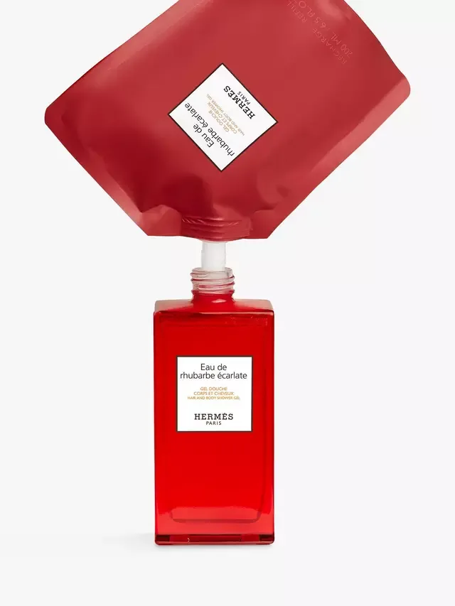 Сменный гель для душа для волос и тела Eau de Rhubarbe Écarlate, 200 мл Hermès — фото 2