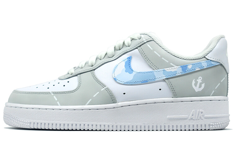 

Кроссовки Nike Air Force 1 Skateboard Shoes Men Low-Top Gray White