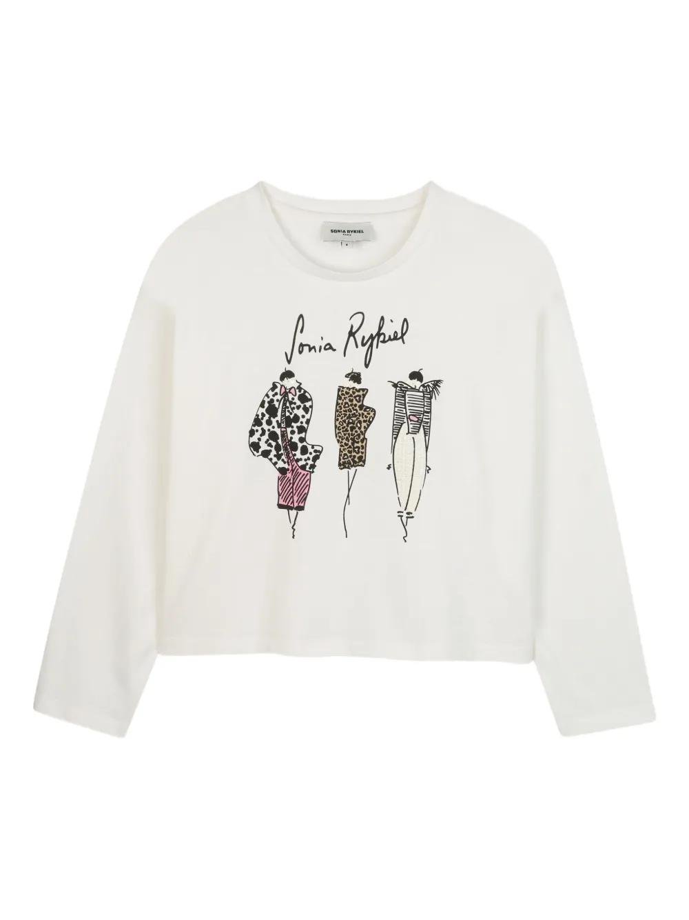 

Толстовка с графичным принтом SONIA RYKIEL ENFANT, нейтральный