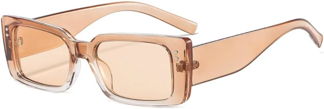 

Солнцезащитные очки для мужчин и женщин - защита UV400 - компактная оправа с градиентными линзами для занятий спортом на открытом воздухе и вождения DSVIGF, Champagne