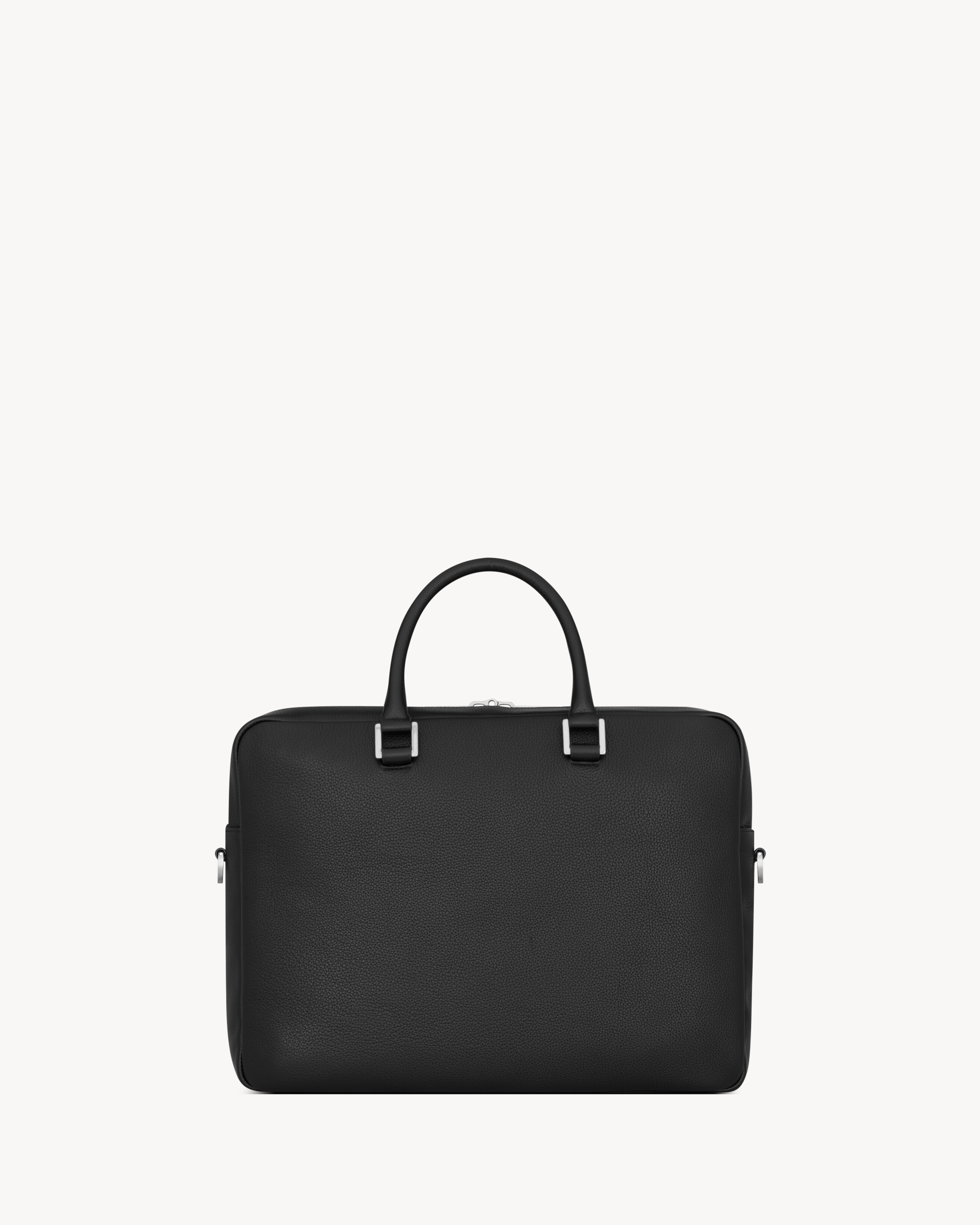Портфель Sac de Jour из зернистой кожи Saint Laurent, черный — фото 2