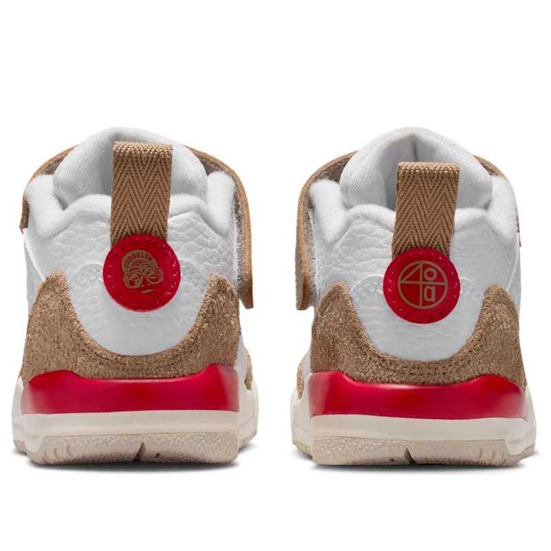 Кроссовки (TD) Air Jordan Spizike Low 'White Desert Camo Fire Red' — фото 3