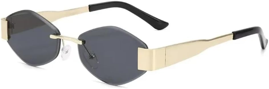 

Солнцезащитные очки с защитой UV400 | Металлическая оправа, градиентная расцветка | Для женщин и мужчин, для занятий спортом на открытом воздухе и путешествий DSVIGF, Golden Grey