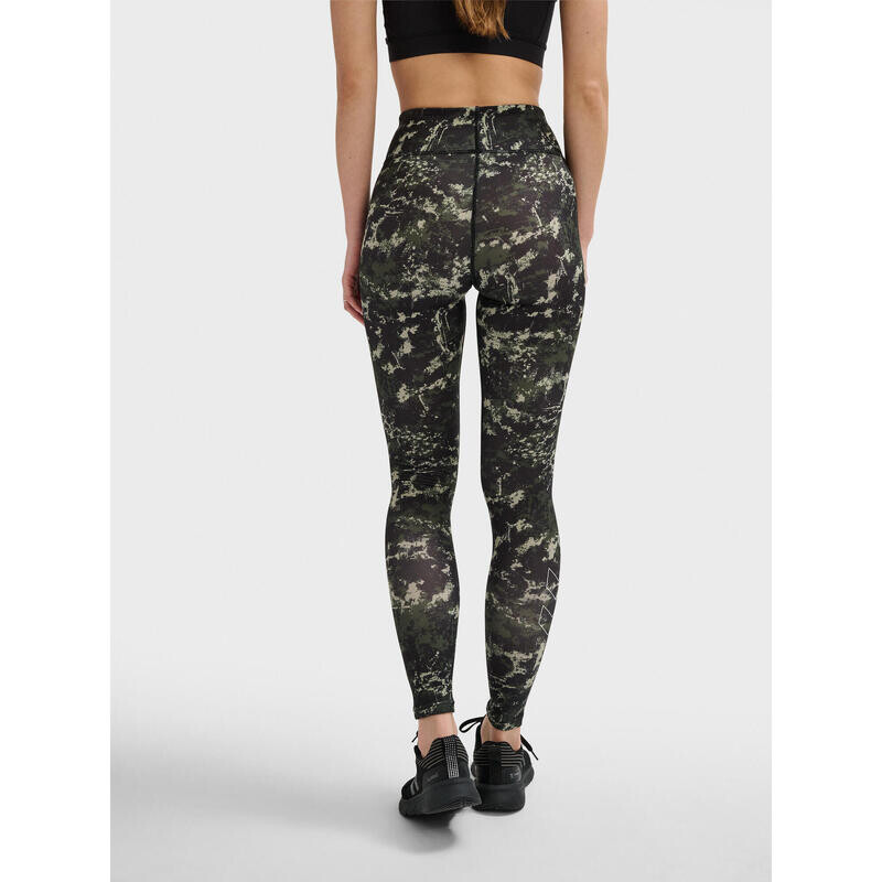 

Тайтсы Hummel, цвет camouflagefarben/grün/grün