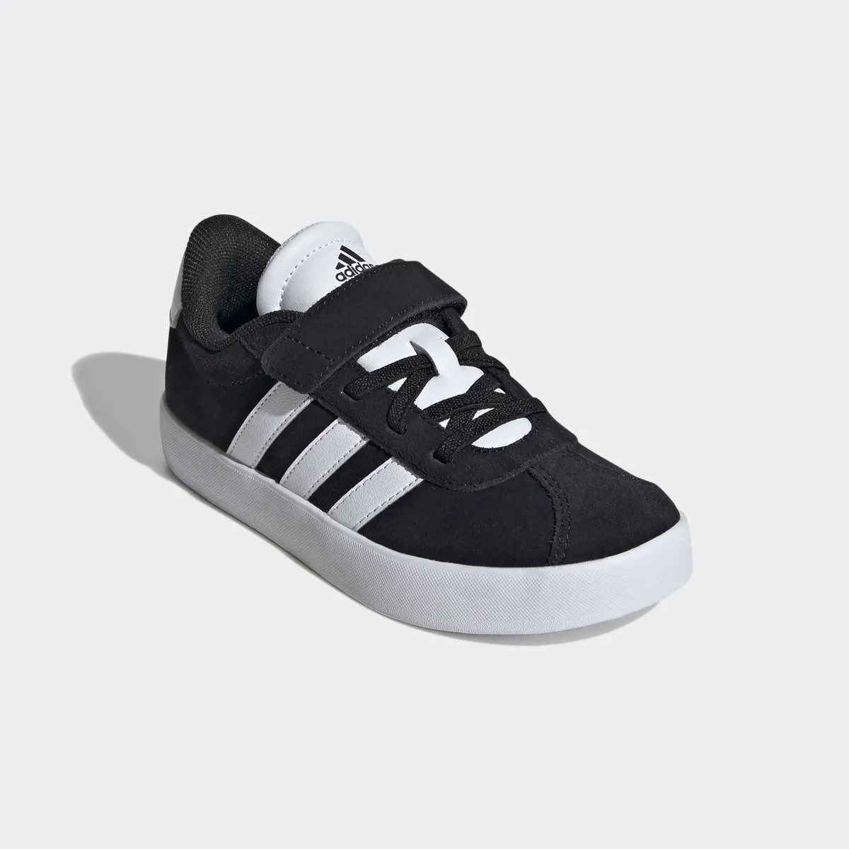 

Кроссовки Adidas Sportswear "VL COURT 3.0", вдохновленные дизайном Adidas Samba, цвет Core Black / Cloud White / Core Black