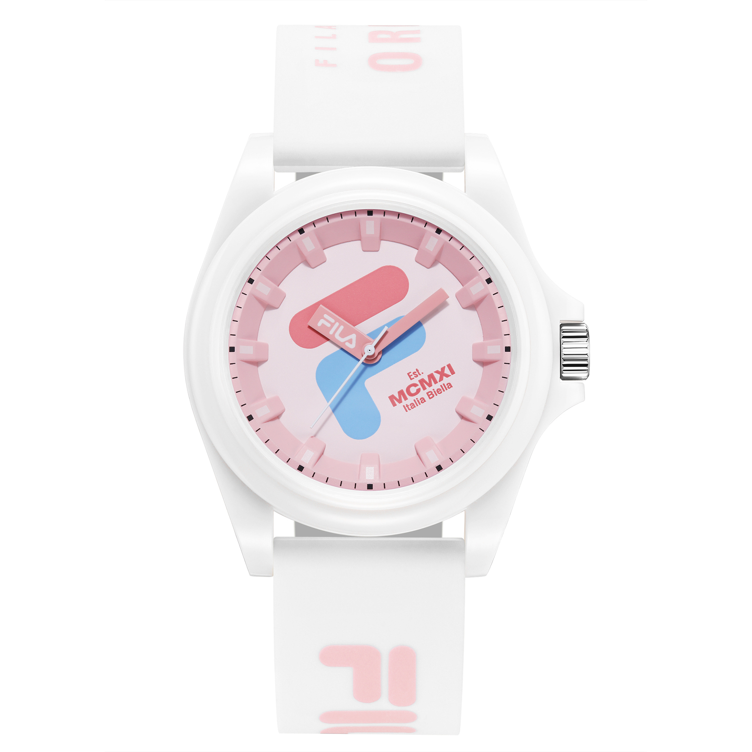 

FILA Часы DOPAMINE Wrist Watch Quartz Movement Silicone Strap Blue Dial Unisex, [Girly Pink]-6567-003