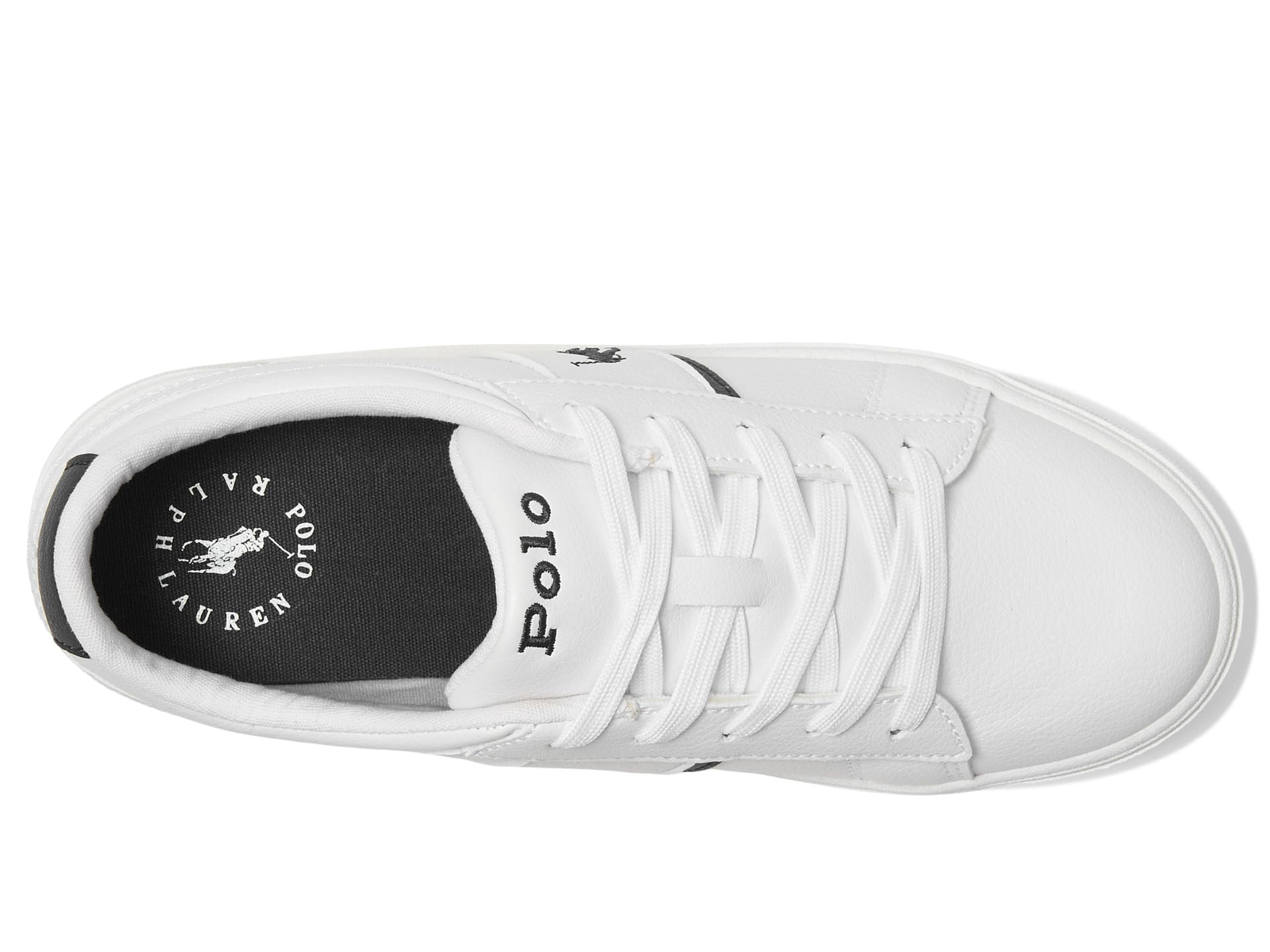Кроссовки Polo Ralph Lauren Kids Frazier, цвет White/Navy — фото 2