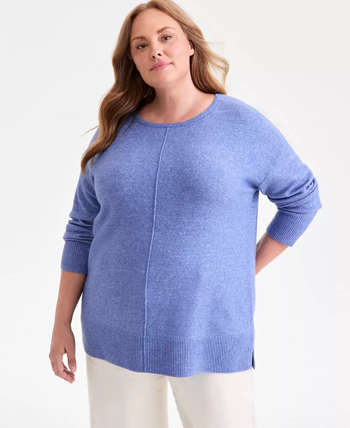 

Плюс сайз свитер-туника Luxsoft Style & Co, синий