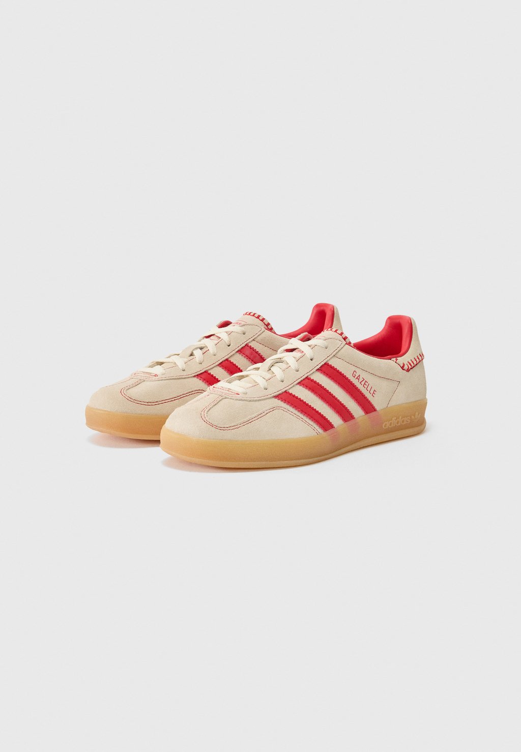 Низкие кеды GAZELLE INDOOR Adidas Originals, слоновая кость — фото 2
