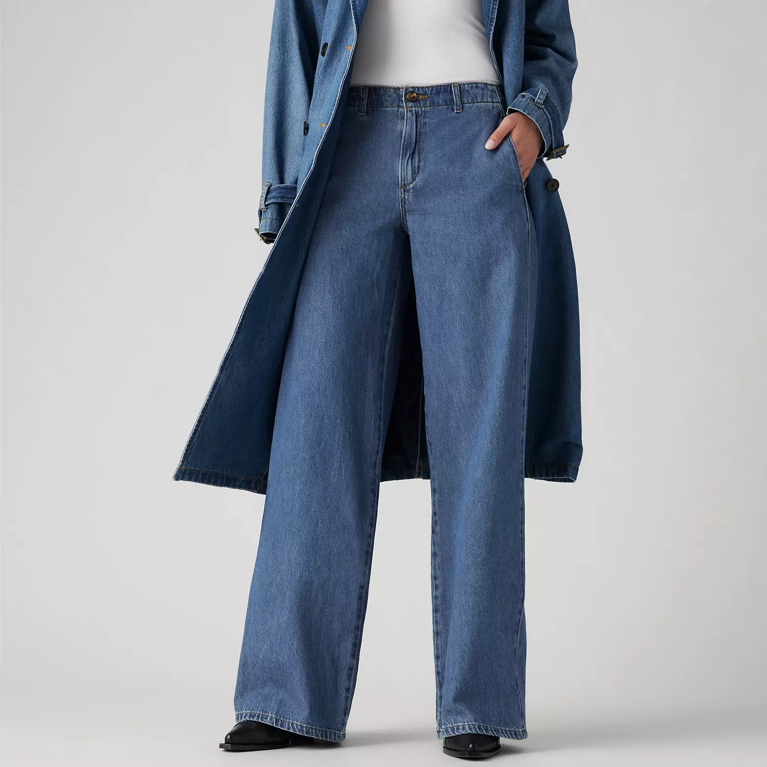 Женские джинсы чинос xl Levi's, цвет Big Yikes - Medium Wash — фото 2
