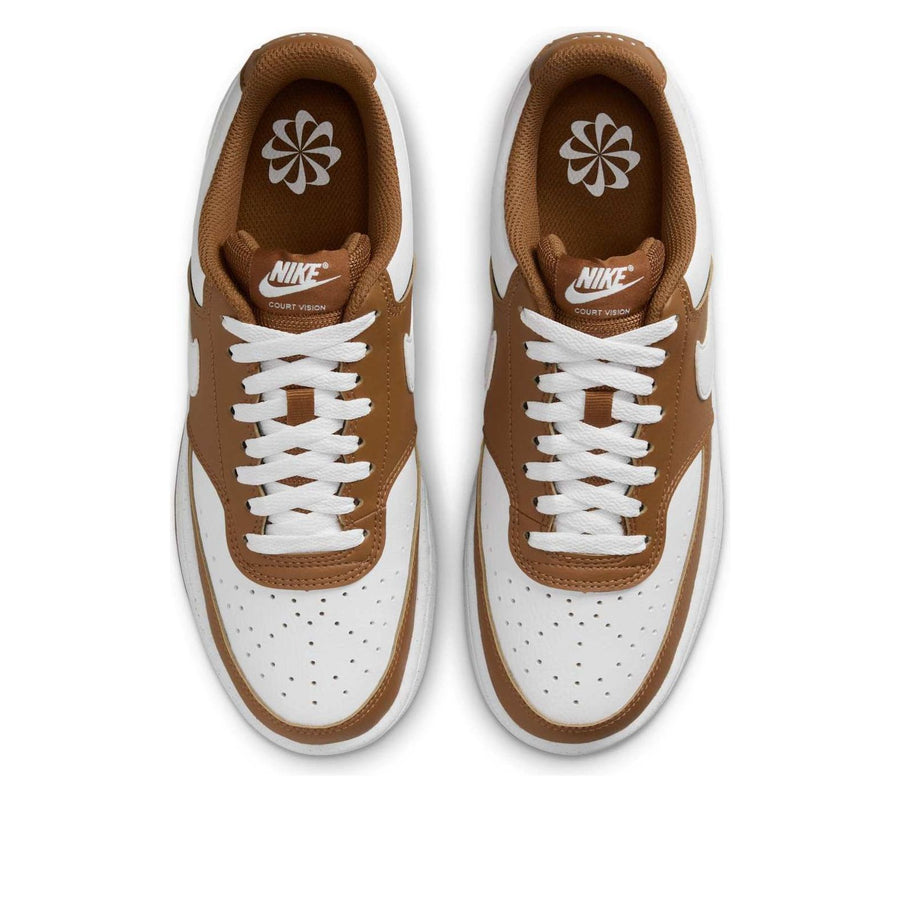 Кроссовки (WMNS) Nike Court Vision Low Next Nature 'Light British Tan White', желто-коричневый — фото 4