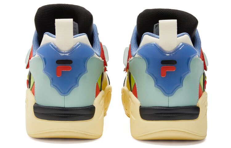 Кроссовки FILA FUSION DESPERADO Fugitive Vintage Basketball Shoes Men Low-top Yellow/cyan/black/red/blue/green, зеленый — фото 4