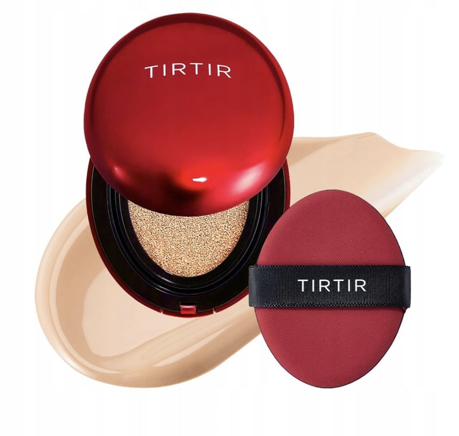 Тональная основа TIRTIR Mask Fit Red Cushion Face Foundation в оттенке Cushion 21W Natural Ivory, версия MINI, 4,5 г — фото 3