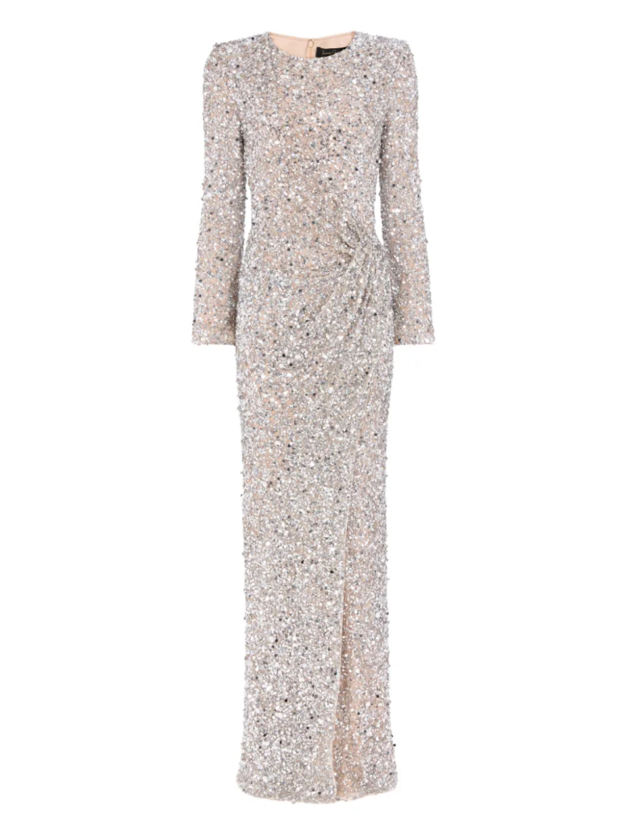 

Jenny Packham платье макси Marie, серебряный