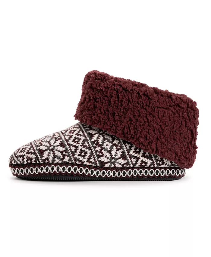Женские тапочки-угги Melinda Cuff Muk Luks, красный — фото 2