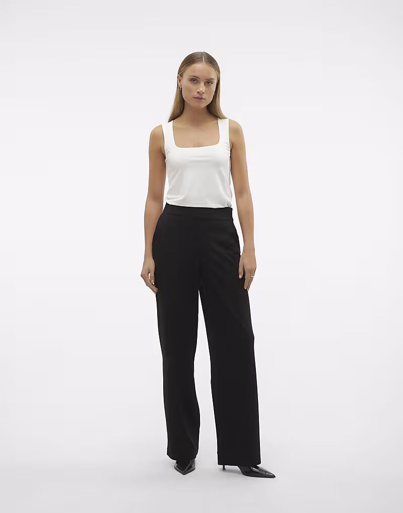 

Широкие брюки Vero Moda черного цвета