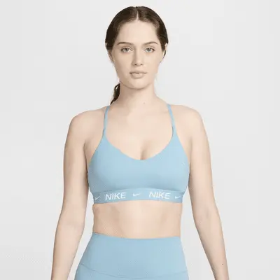 

Спортивный бюстгальтер Nike Indy Light Support, цвет Denim Turquoise